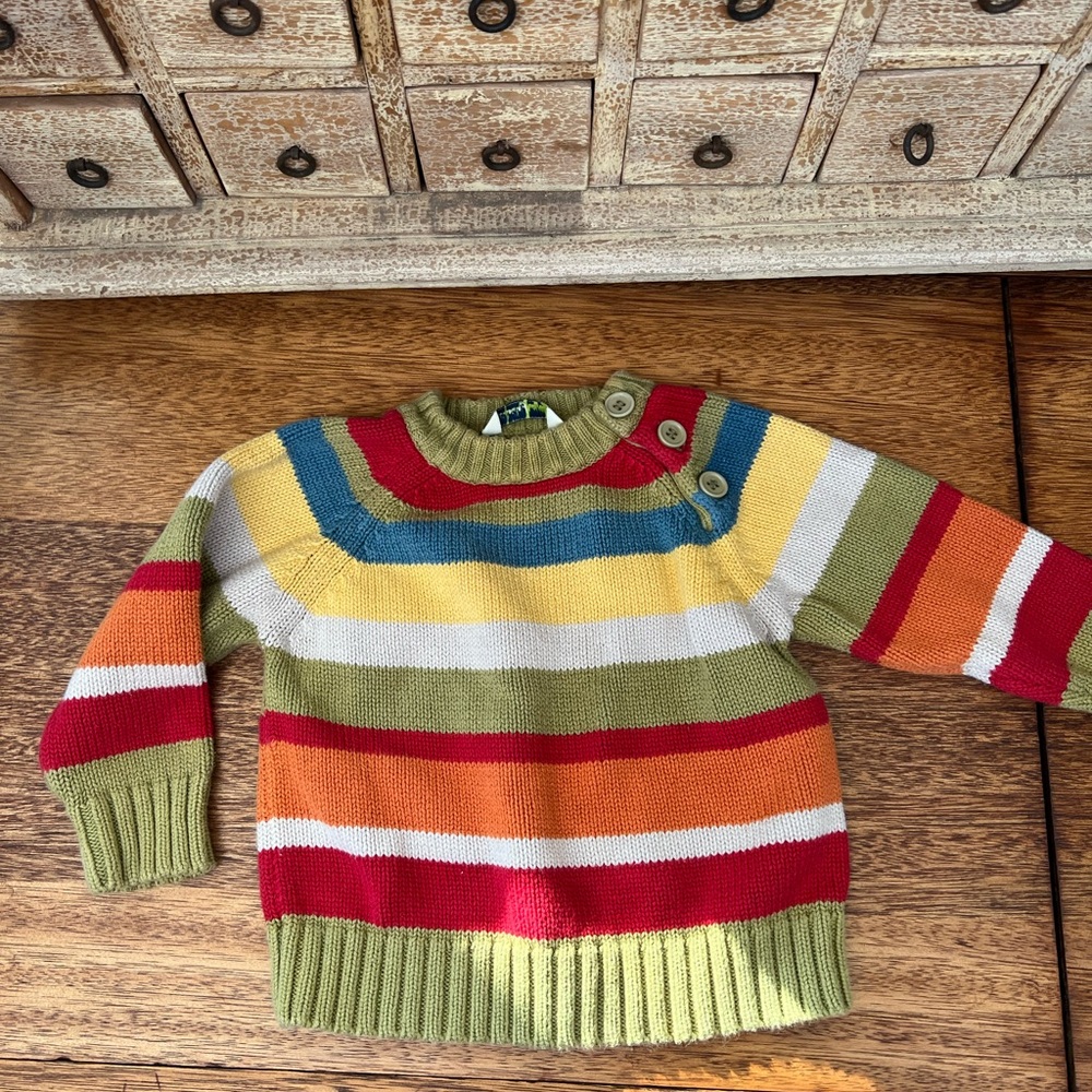 MC baby sweater cotton striped 18 months cozy